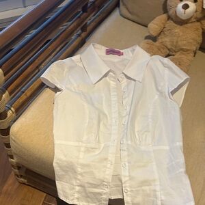 Edikted Crisp White Short Sleeve Shirt